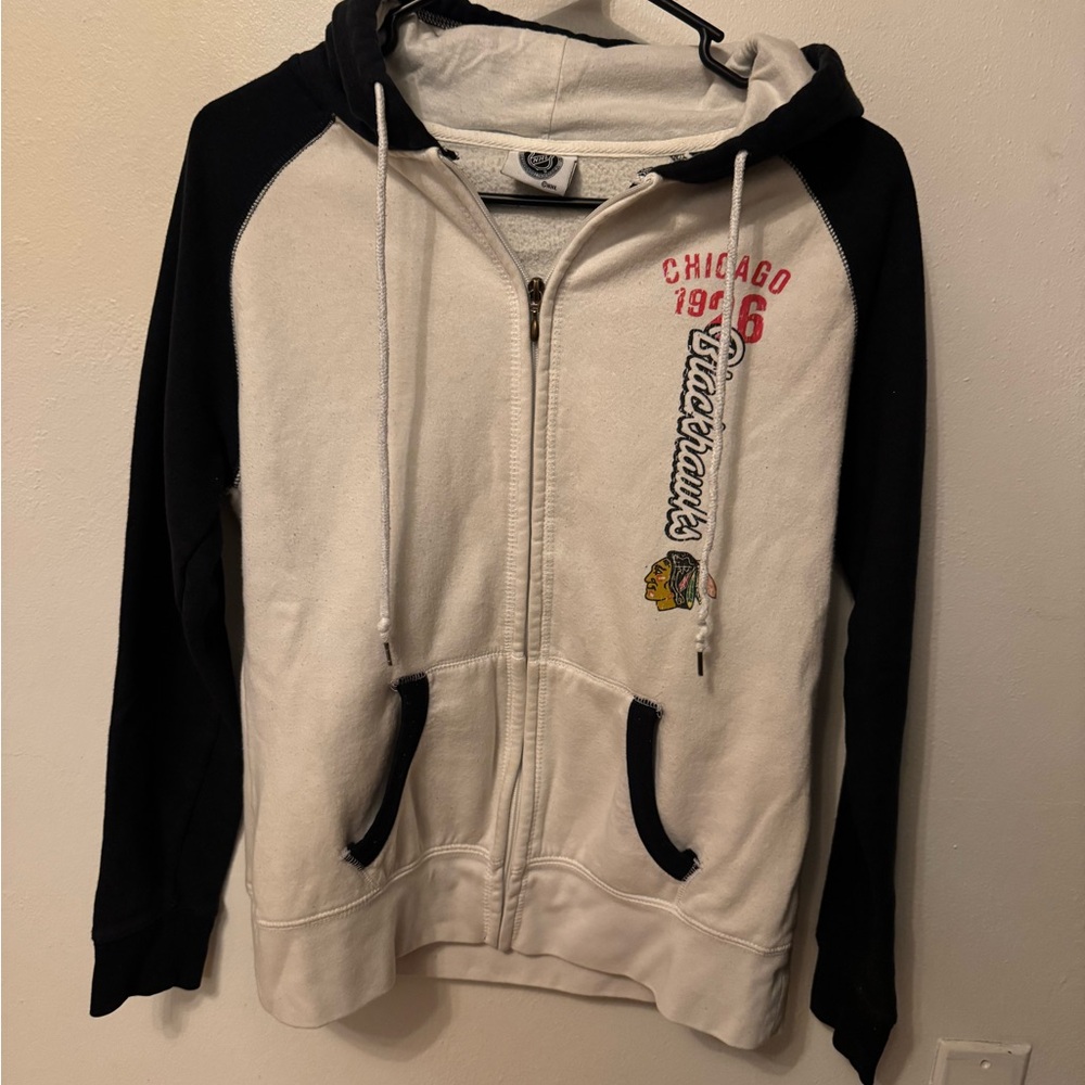 Reebok Black and White Chicago Hoodie